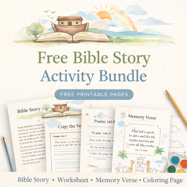 Free Bible Story Activity